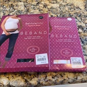 One black and one white BeMaternity Bebands